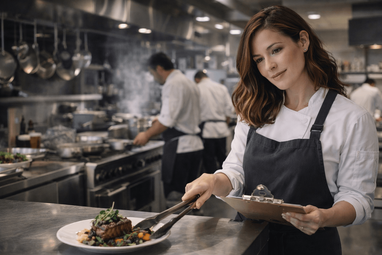 Home cook preparing ingredients in a warm kitchen